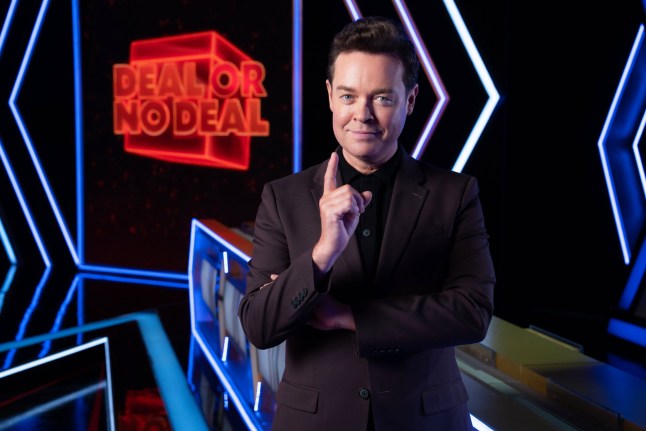 From Remarkable Entertainment Deal Or No Deal: SR2 on ITV1 and ITVX Pictured: Stephen Mulhern. This photograph is (C) Remarkable Entertainment and can only be reproduced for editorial purposes directly in connection with the programme or event mentioned above, or ITV plc. This photograph must not be manipulated [excluding basic cropping] in a manner which alters the visual appearance of the person photographed deemed detrimental or inappropriate by ITV plc Picture Desk. This photograph must not be syndicated to any other company, publication or website, or permanently archived, without the express written permission of ITV Picture Desk. Full Terms and conditions are available on the website www.itv.com/presscentre/itvpictures/terms For further information please contact: james.hilder@itv.com