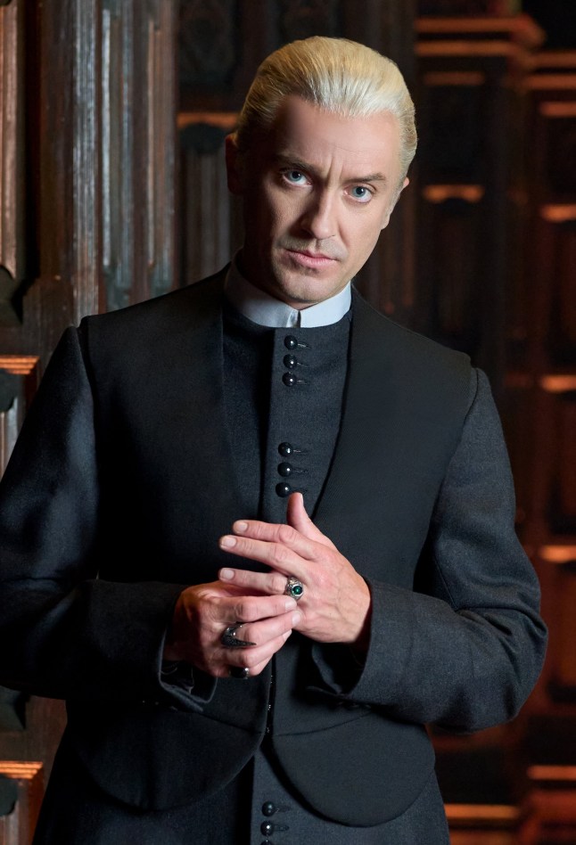 Undated handout photo issued by Boneau/Bryan-Brown of Tom Felton as Draco Malfoy in Harry Potter and the Cursed Child. The Surrey-born actor, who starred in all the film adaptations of JK Rowling's fantasy novel until the last movie in 2011, will make a comeback as Harry Potter's school bully on Broadway at the Lyric Theatre in New York later this year. Issue date: Thursday June 5, 2025. PA Photo. See PA story SHOWBIZ HarryPotter. Photo credit should read: Manuel Harlan/PA Wire NOTE TO EDITORS: This handout photo may only be used in for editorial reporting purposes for the contemporaneous illustration of events, things or the people in the image or facts mentioned in the caption. Reuse of the picture may require further permission from the copyright holder.