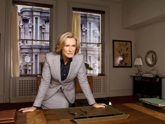 Editorial use only. No book cover usage. Mandatory Credit: Photo by Moviestore/REX (1544647a) Damages, Glenn Close Film and Television